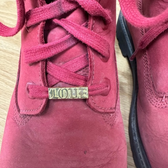 Timberland Red Suede 6" Heritage Boot - Picture 8 of 10